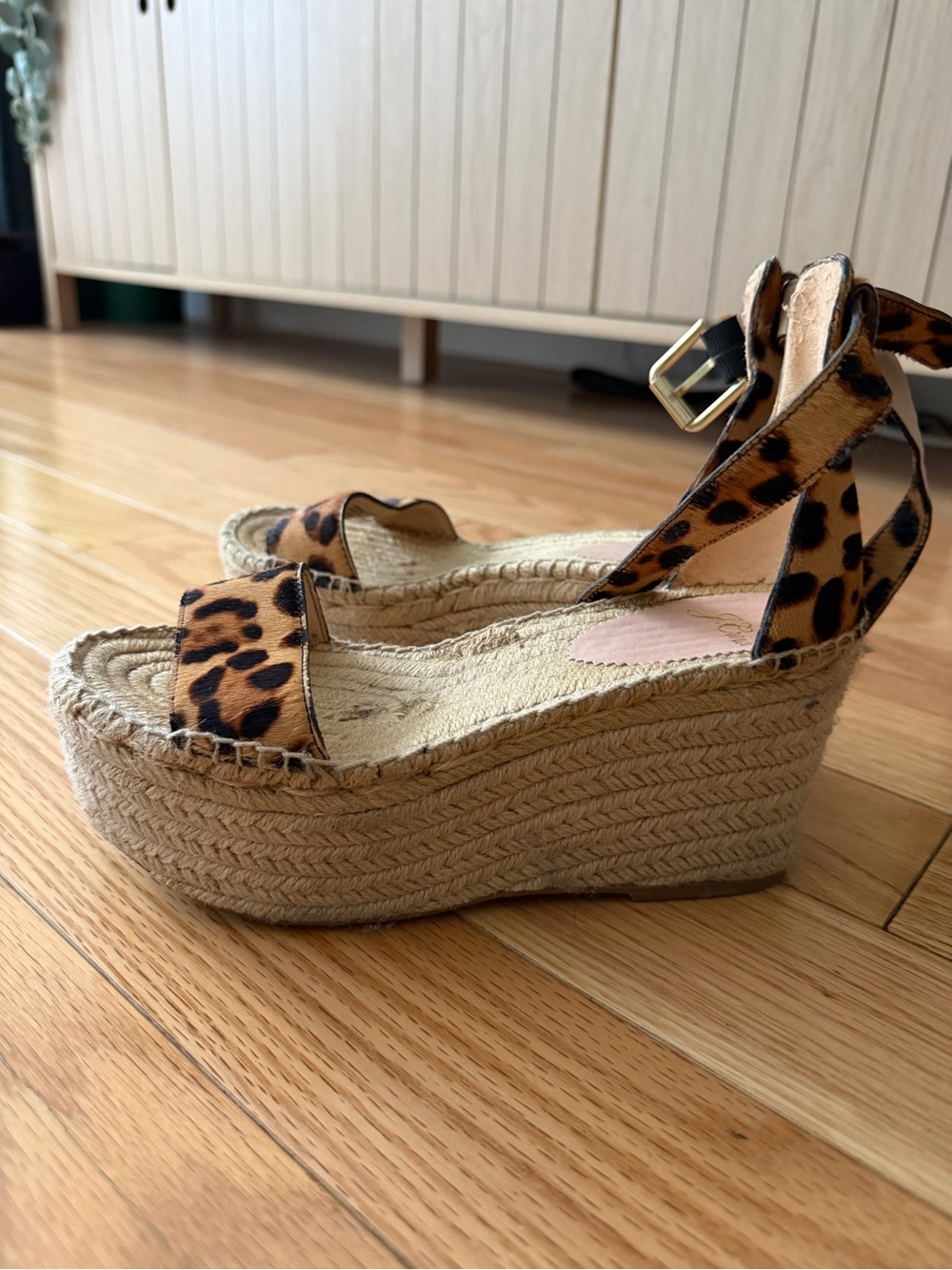 J.Crew Leopard Print Espadrille Wedge Sandals - Women's 6